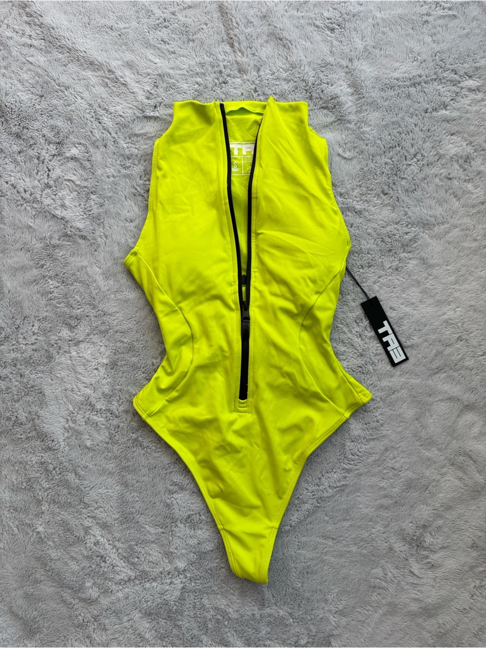 TA3 Sleeveless Surfy Thong Snatched Waist Corset Back Swimsuit Acid Small Short